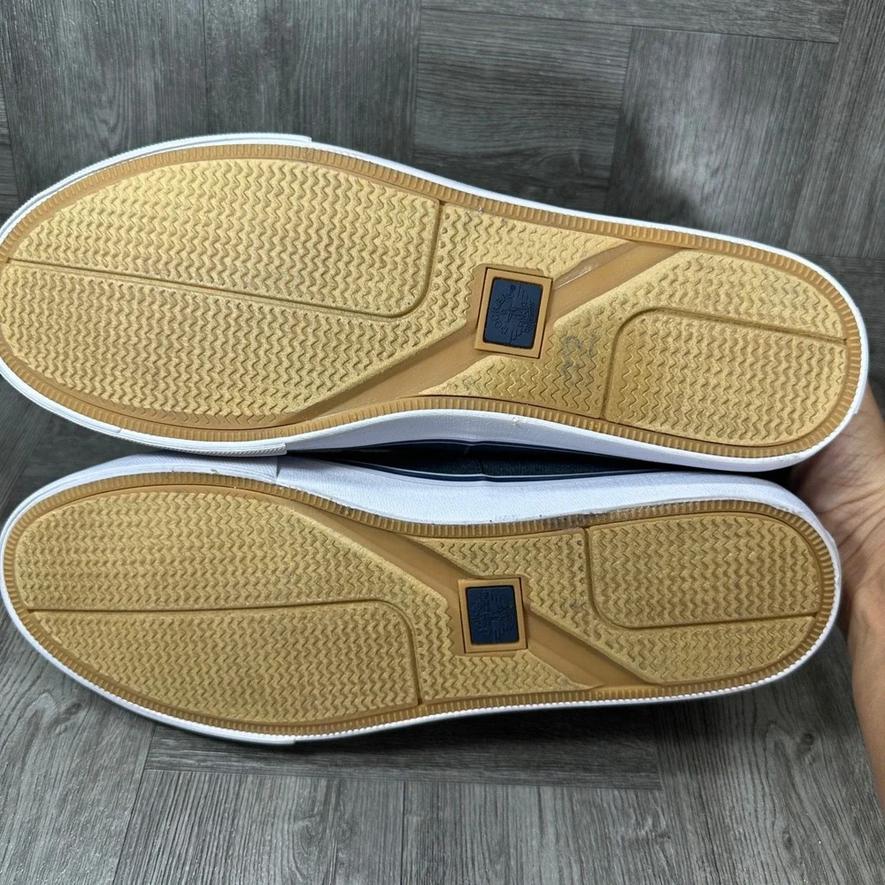 Dockers Boat Shoes Mens 12 Navy Blue Canvas Casual Nautical Loafers NEW